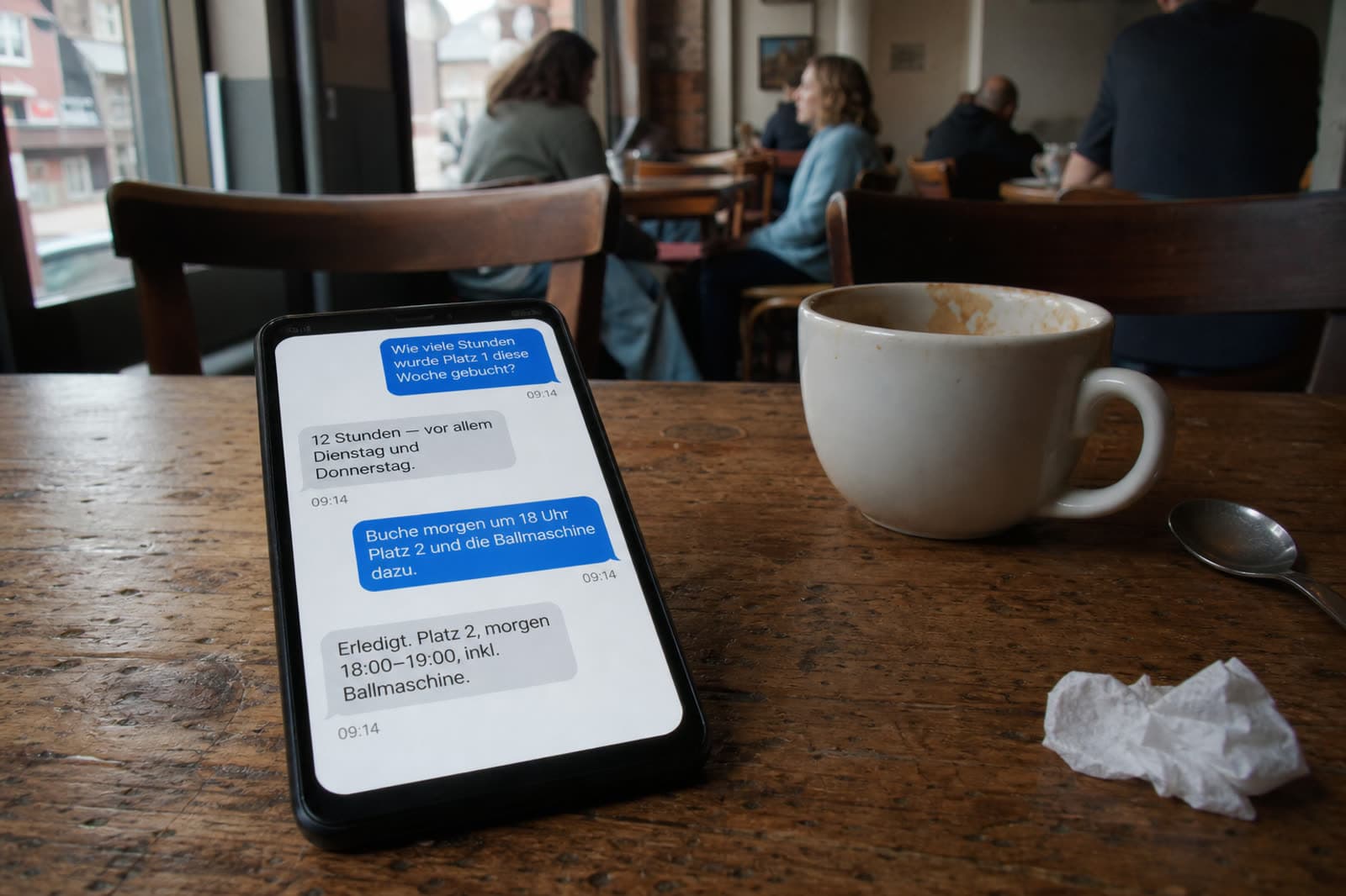 Combine Court Reservation and AI: just ask instead of looking everything up